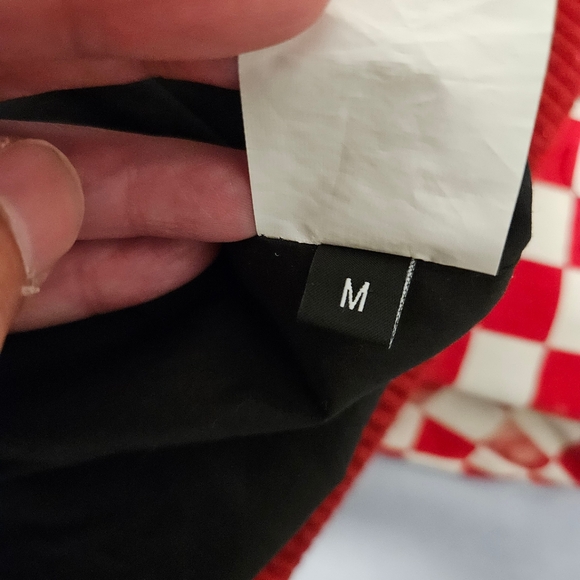 HERMAN MARKET Checkered Bomber Jacket with Embroidery - Picture 7 of 8